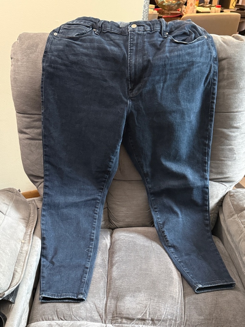 Good American Dark Blue Denim Jeans